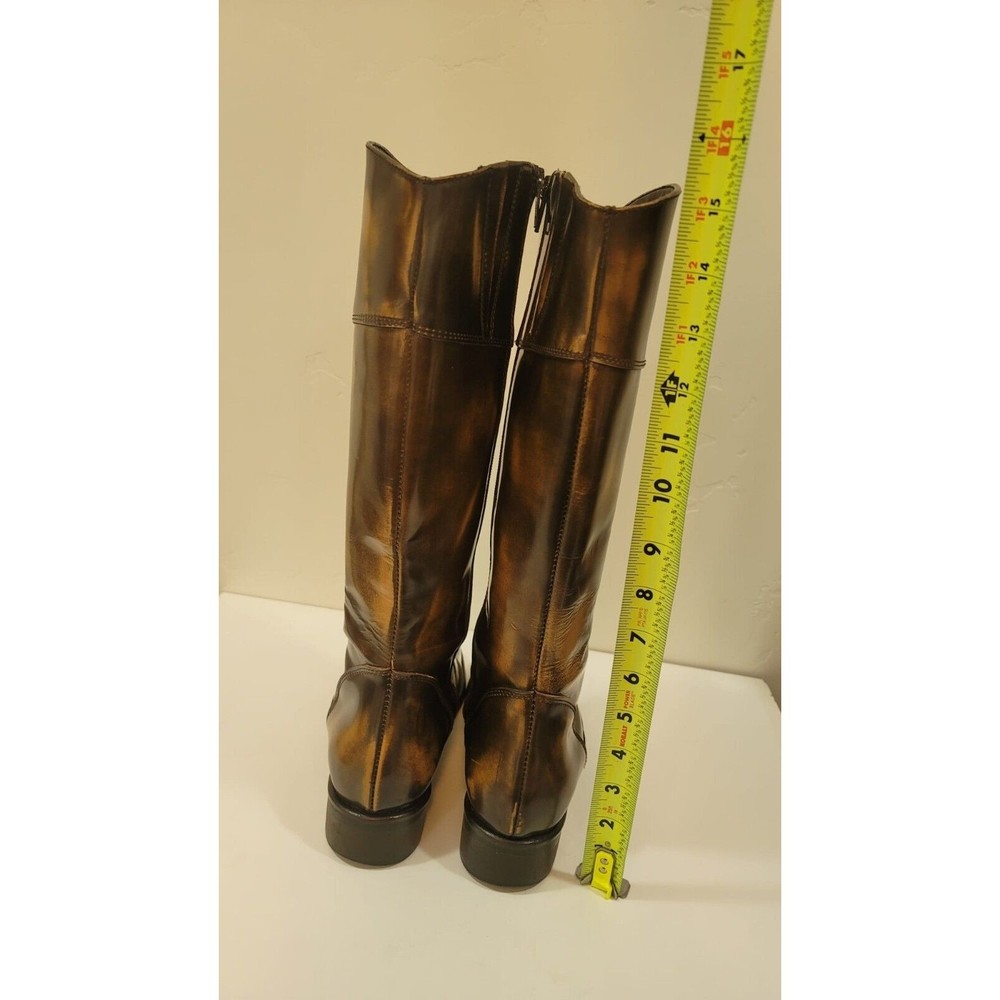 Lumiani Specoale Italy Womens Polished Leather Boots Brown Sz.EU-38 US-7 - Picture 6 of 11